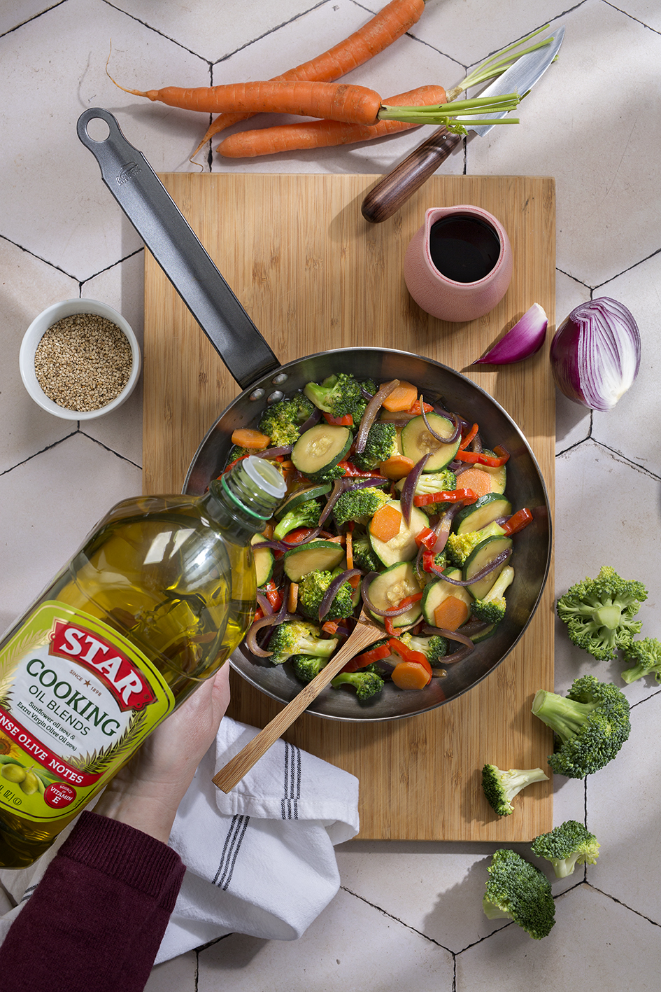 Easy Veggie Stir-Fry in the Wok