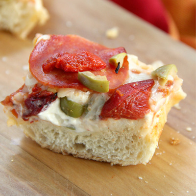 Olive &#038; Pepper French Bread Pizza
