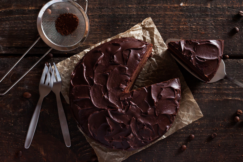 A delicious (vegan!) chocolate cake