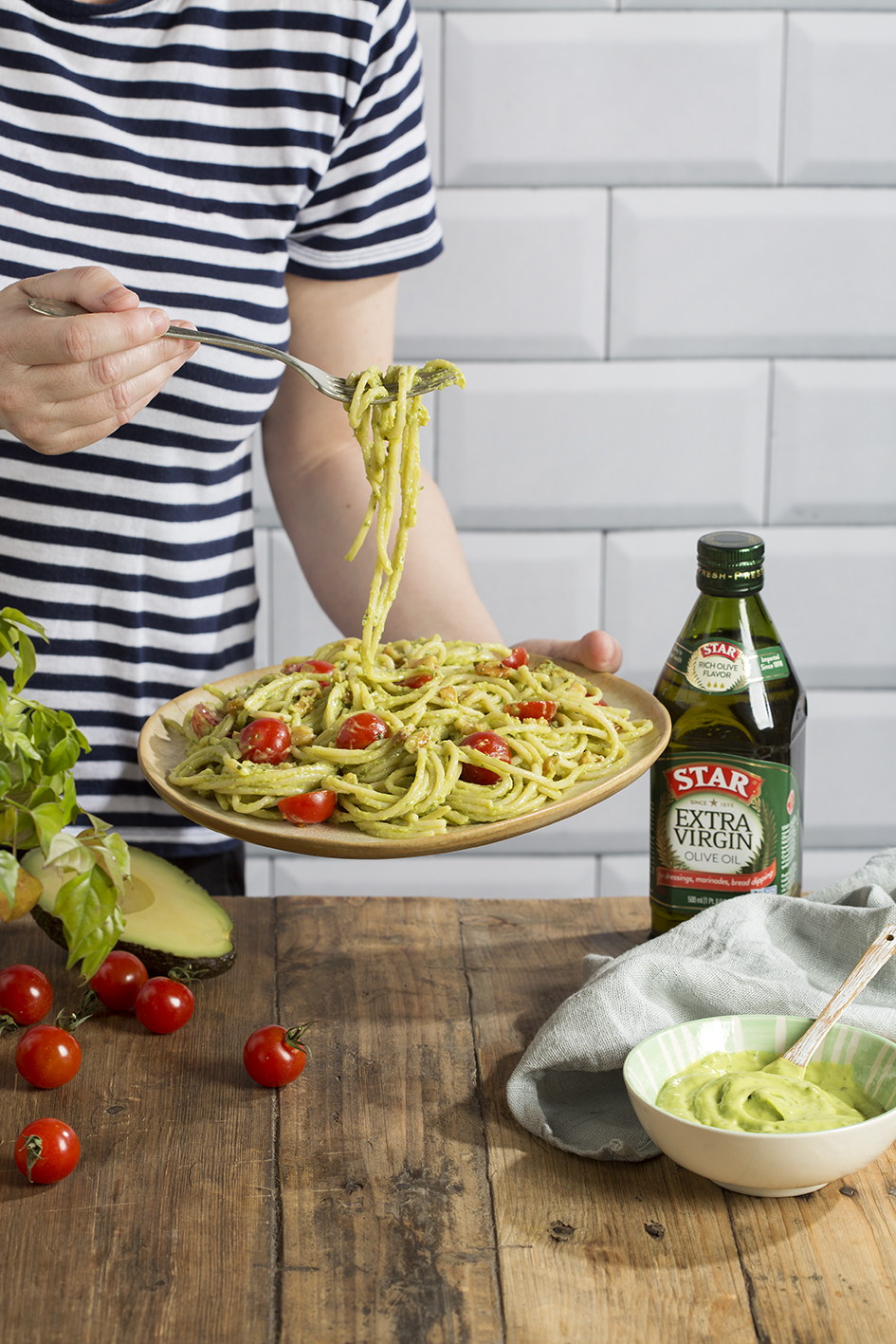 Creamy Vegan Pasta Primavera