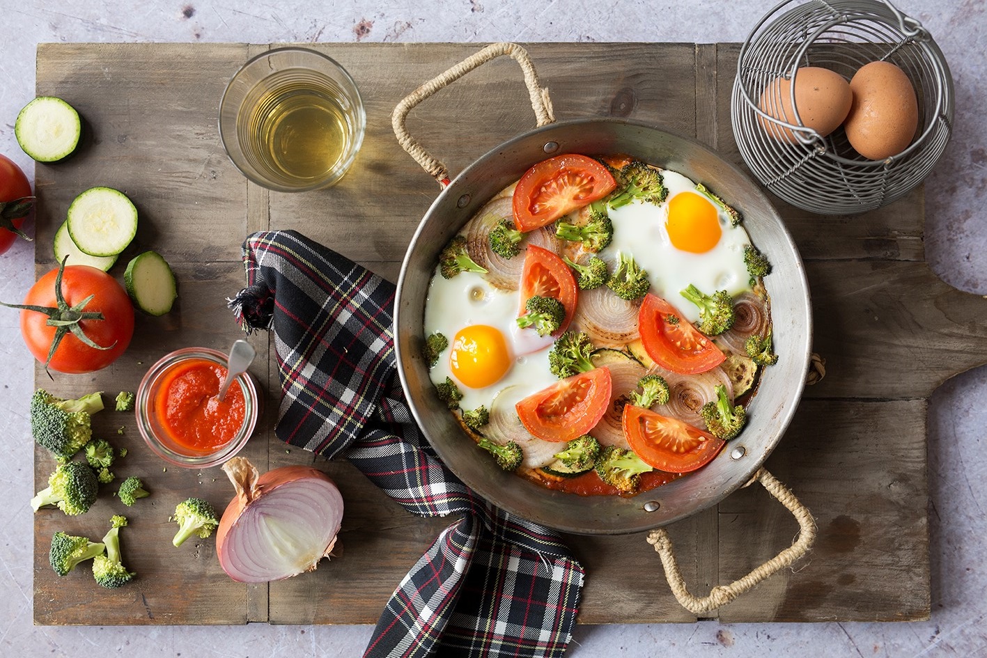 Vegetable egg bake