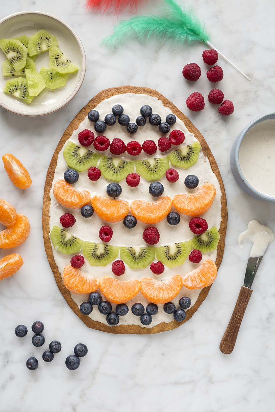 Light and healthy Easter cake