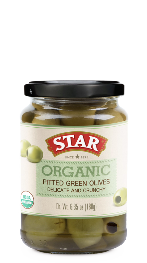 Organic Pitted Green Olives