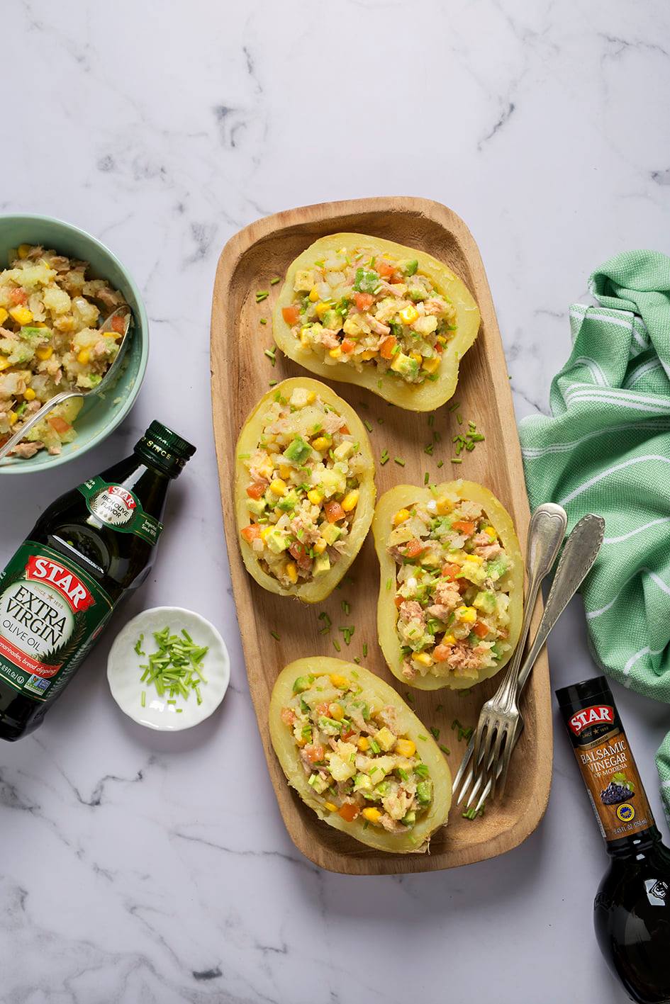 Stuffed potatoes