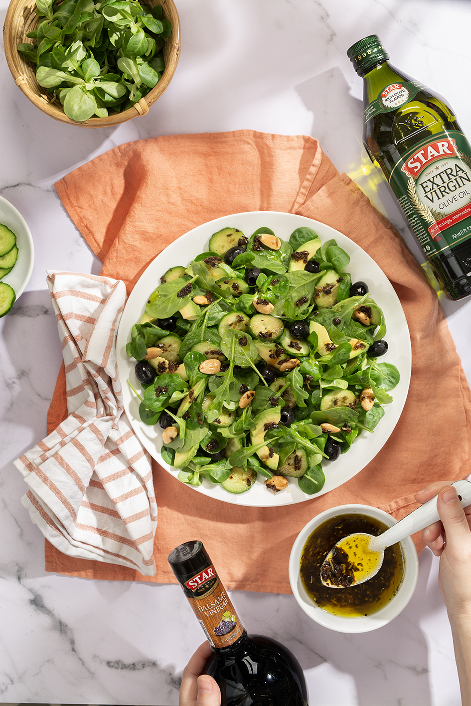 Green Salad with Olive Oil Vinaigrette