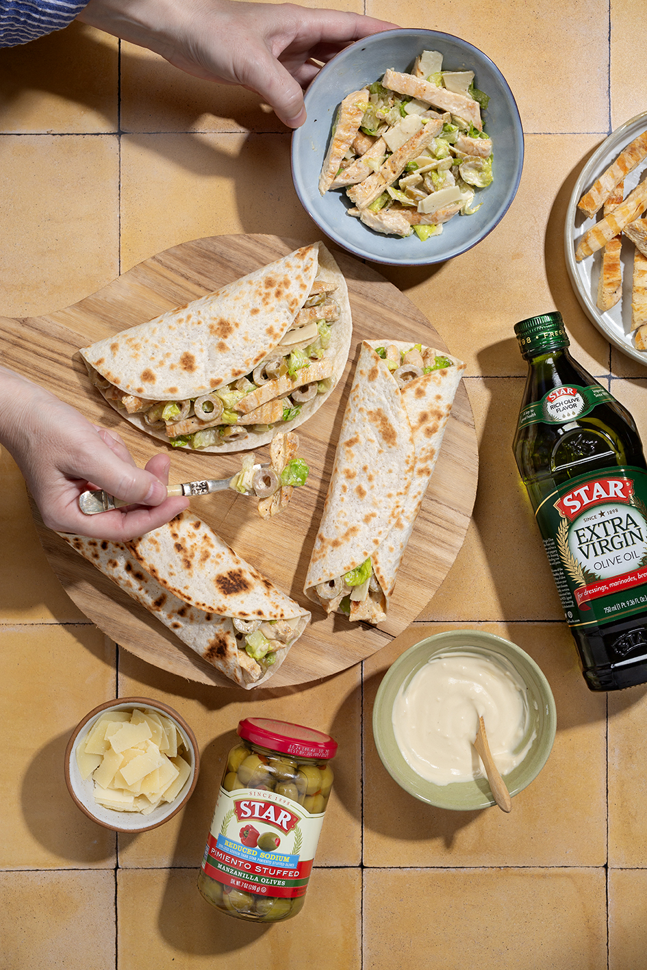 Chicken Caesar Salad Wrap