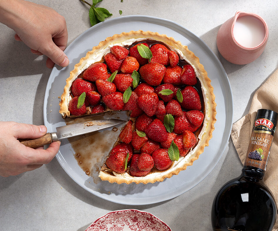 Strawberry Balsamic Vinegar Tart