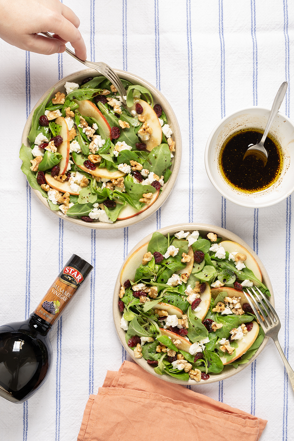 Apple and Feta Salad with Balsamic Vinaigrette