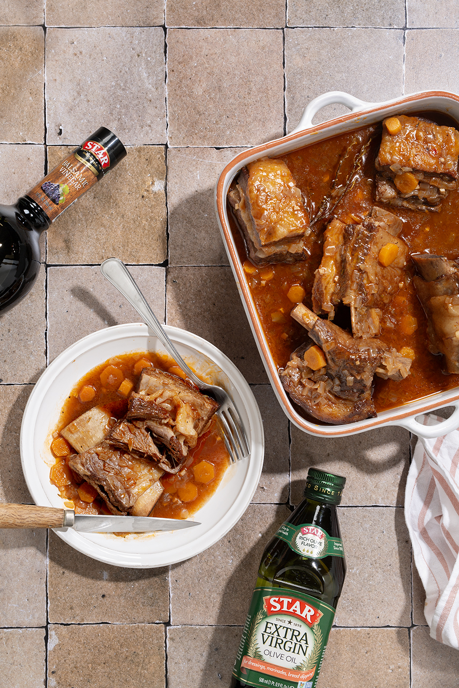 Braised Beef Ribs with Balsamic Vinegar