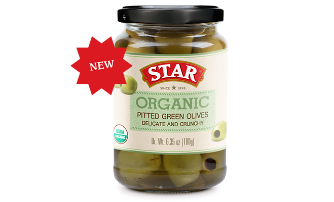 Jar of Star Pitted Black Hojiblanca Olives