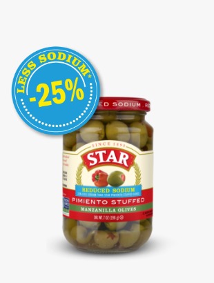 Jar of Star Pimiento Stuffed Manzanilla Olives