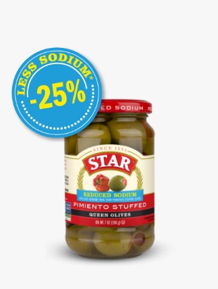 Jar of Star Pimiento Stuffed Green Olives