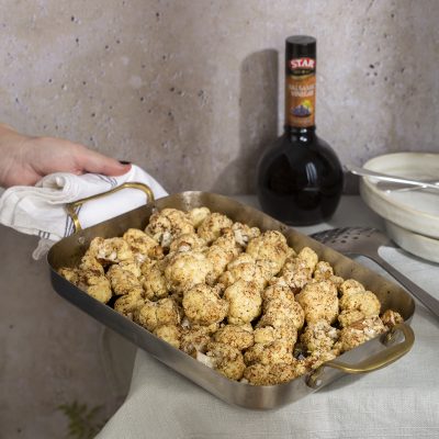 Balsamic-Glazed Roasted Cauliflower