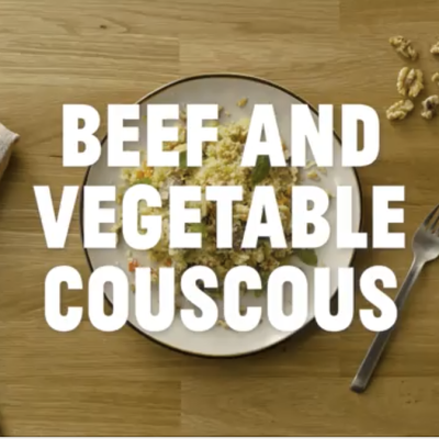 Beef and vegetables couscous