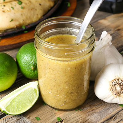 Garlic lime all-purpose marinade is a simple recipe that comes together in a snap and creates the most amazingly flavorful, moist and tender meat dishes. Perfect on chicken, pork, steaks and seafood.  #STARFineFoods
