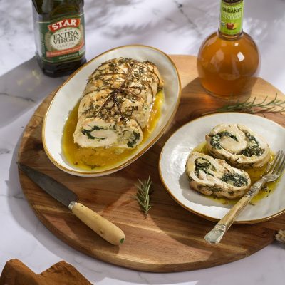 Garlic and Herb Turkey Roulade