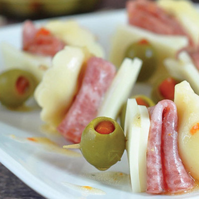 This recipe for Mini Tortellini Kabobs creates an awesome party appetizer to serve at your next get-together! #STARFineFoods