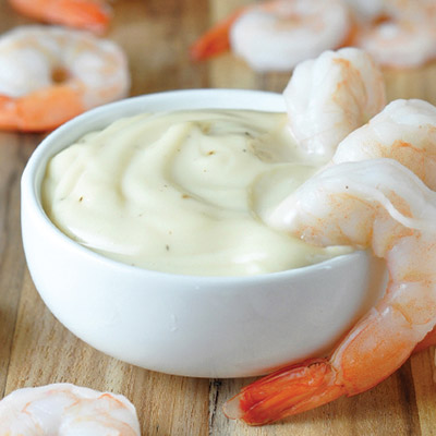 Set sail on a mouthwatering adventure with this shrimp Cocktail with Garlic Mustard Cream recipe. Simple to make and oh-so-good to eat! #STARFineFoods